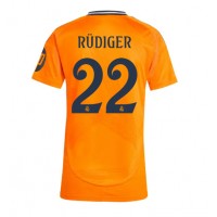 Maglia Calcio Real Madrid Antonio Rudiger #22 Seconda Divisa Donna 2024-25 Manica Corta